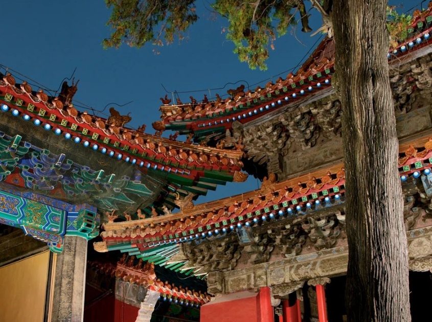 Kuiwen Pavilion, originally known as the "Library," named for its association with the god Kui, the patron of literature, and used for the imperial collection of books and calligraphy.