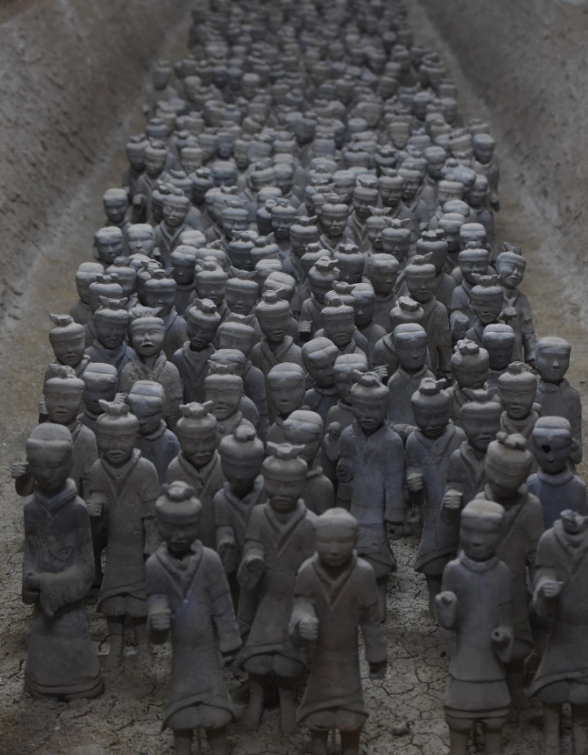 △The underwater Terracotta Army museum is built on the original site of the cavalry figurine pit and horse figurine pit that was once flooded.