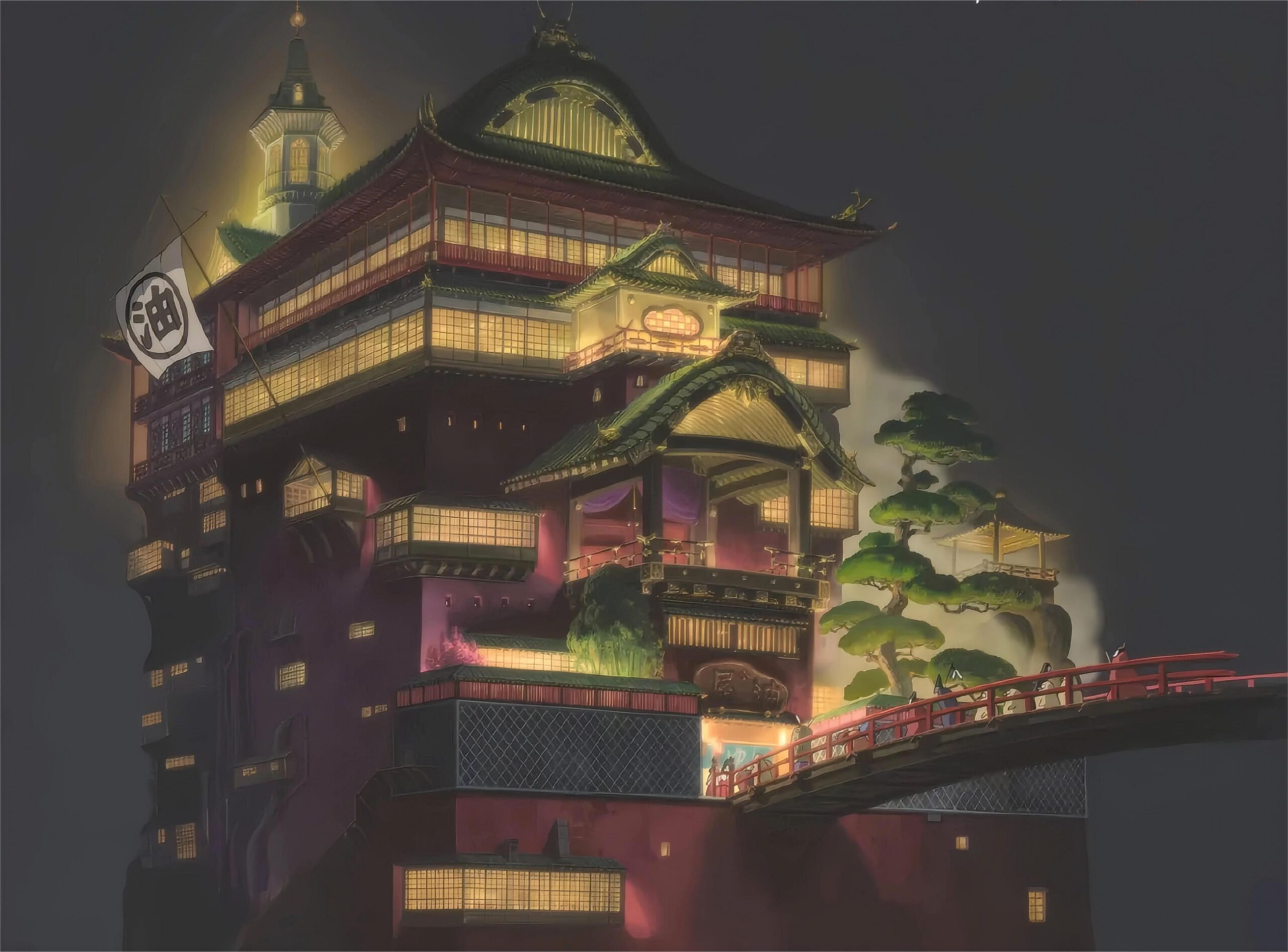 "The Bathhouse" in Hayao Miyazaki's "Spirited Away"