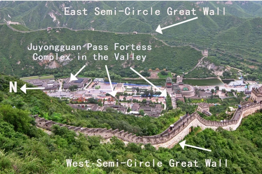 Map of Juyongguan Great Wall