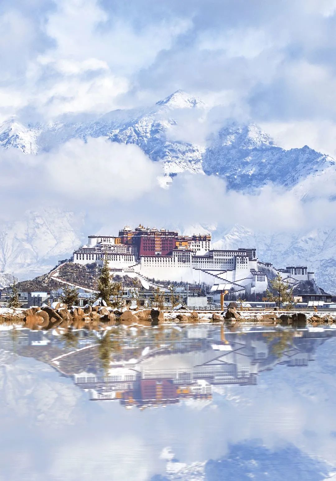 A distant view of the Potala Palace